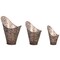 Melrose Abstract Swirl Storage Baskets - 13.25" - Bronze - Set of 3